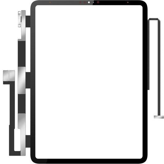 Protector táctil delantero OCA para Apple iPad Pro 12.9 (2018), Negro