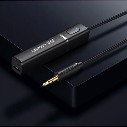 Transmisor Bluetooth UGREEN CM107, AUX, Negro