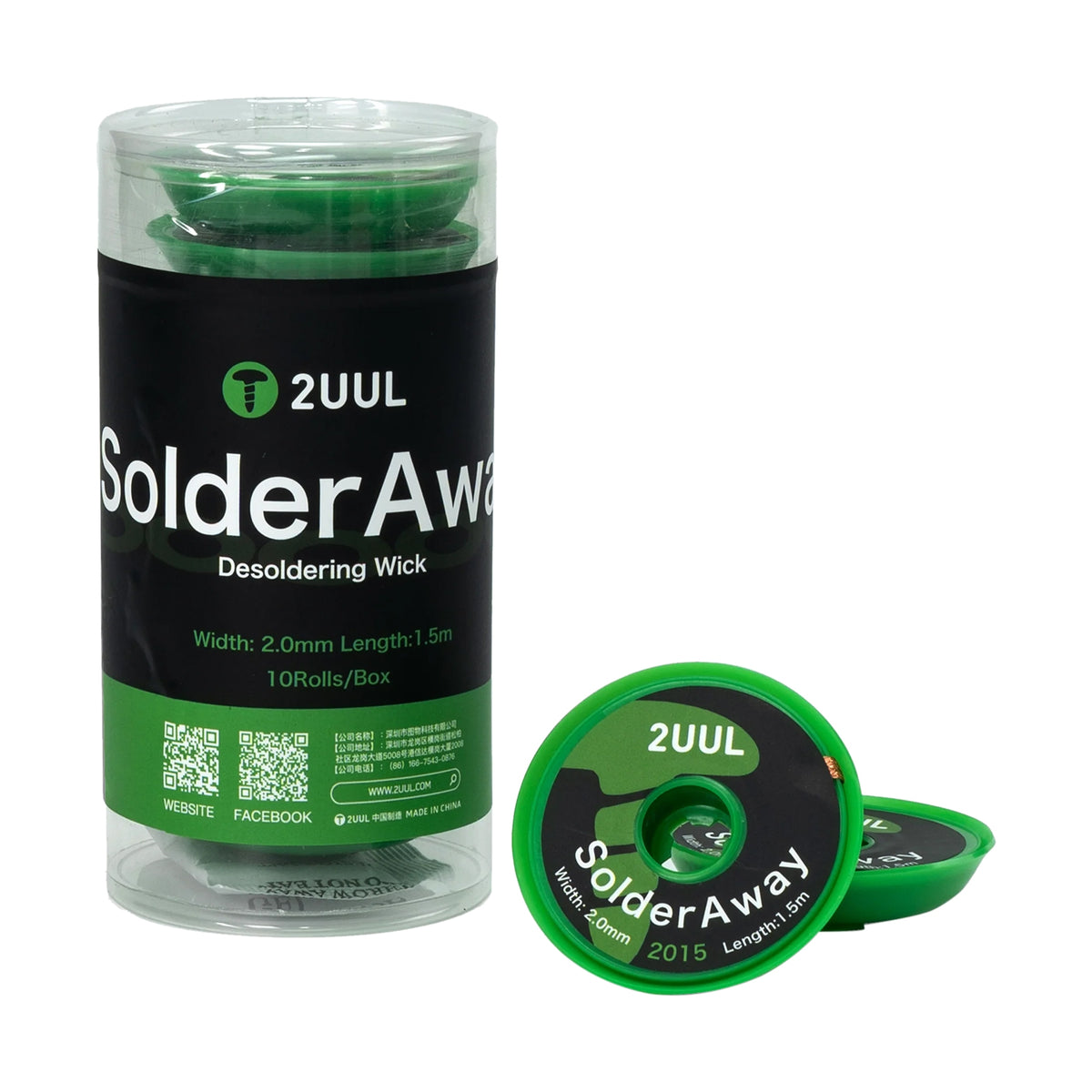 Mecha 2UUL DW15, 2mm, 1.5m, Set de 10 piezas