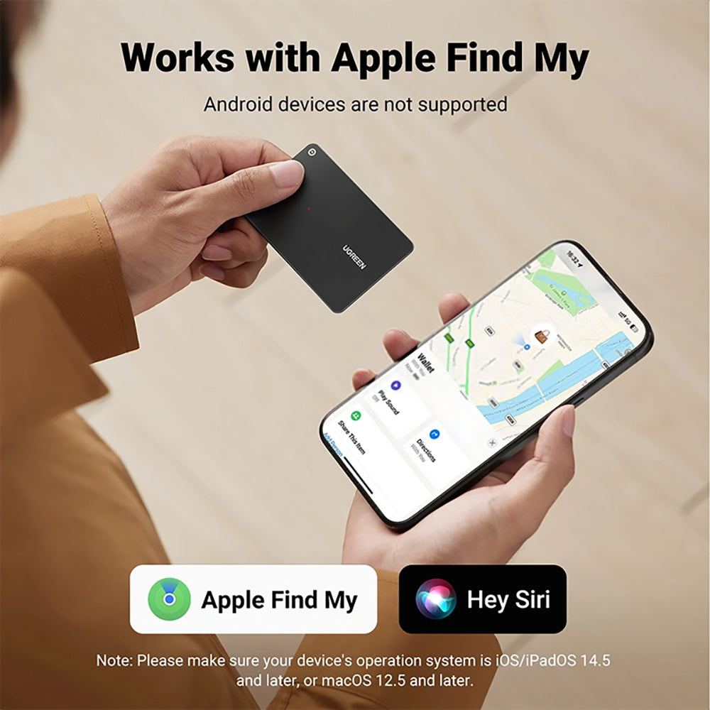 UGREEN SmartTag CM817 para Series iOS, Negro