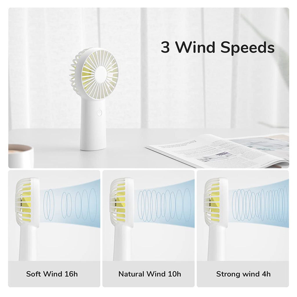 Ventilador Portátil JisuLife F2B, Rosa