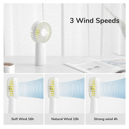 Ventilador Portátil JisuLife F2B, Rosa