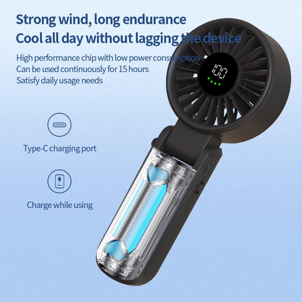 Ventilador Portátil Techsuit A10, Negro