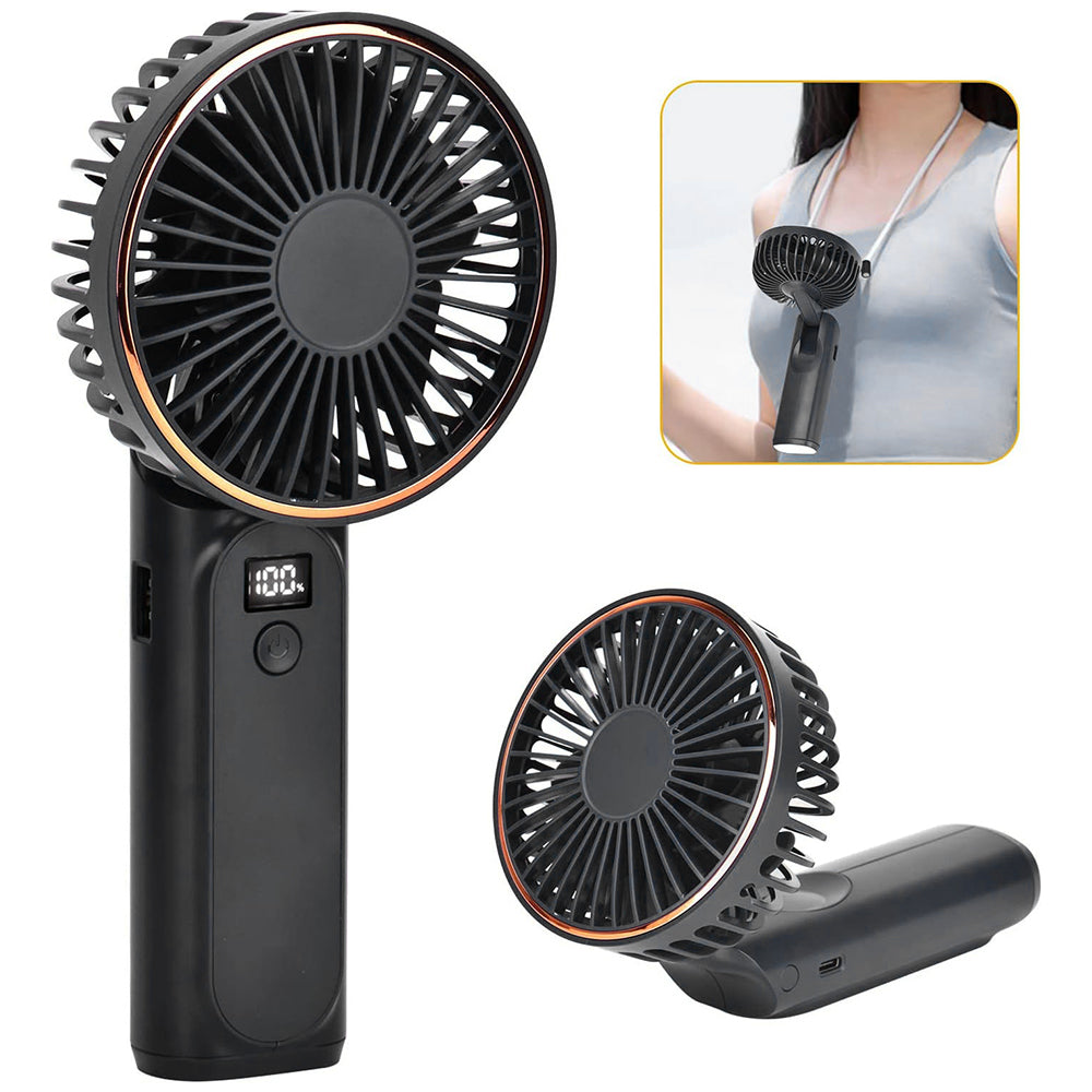 Ventilador Portátil Techsuit M12, Negro