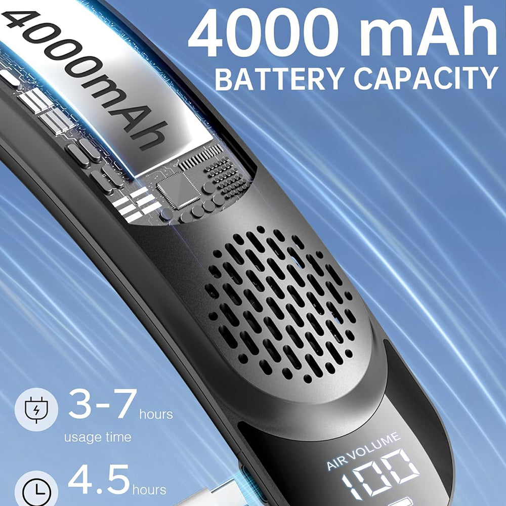 Ventilador Portátil Techsuit S8, Negro