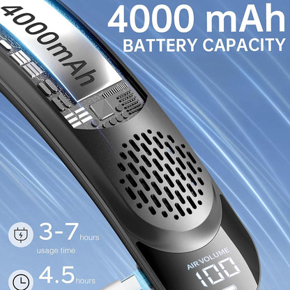 Ventilador Portátil Techsuit S8, Negro