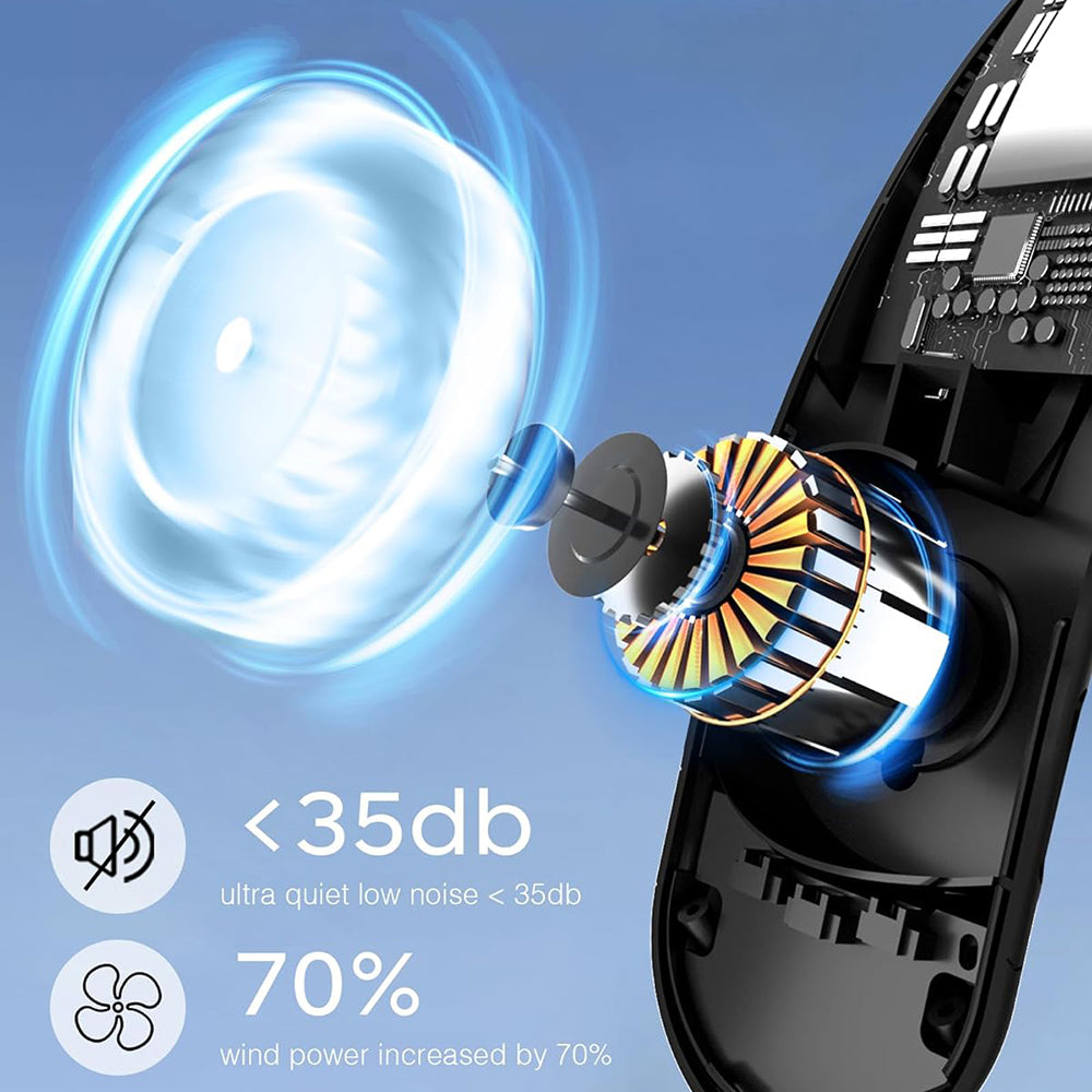 Ventilador Portátil Techsuit S8, Negro