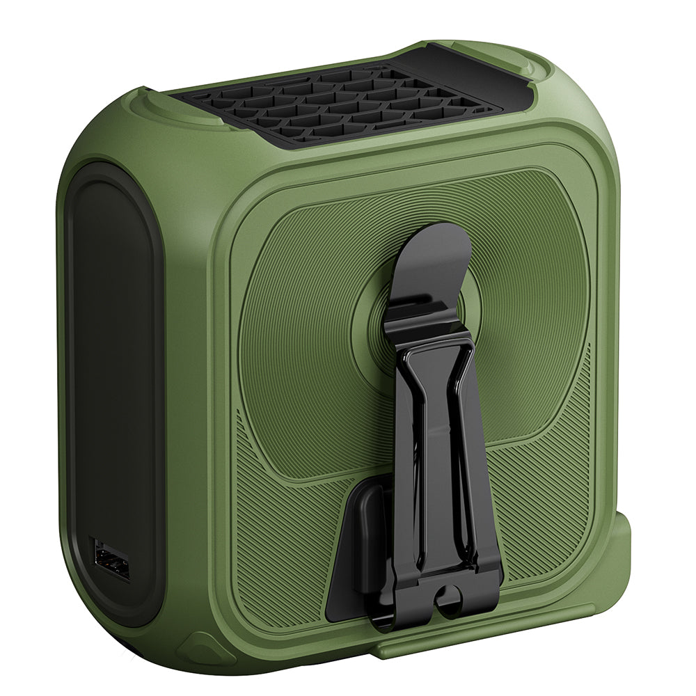 Ventilador Portátil Techsuit Z13 con batería externa 10000mAh, Verde