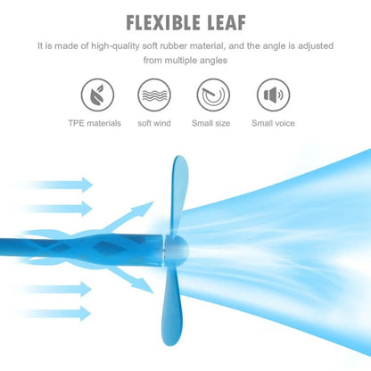 Ventilador USB Techsuit TUF1, Azul