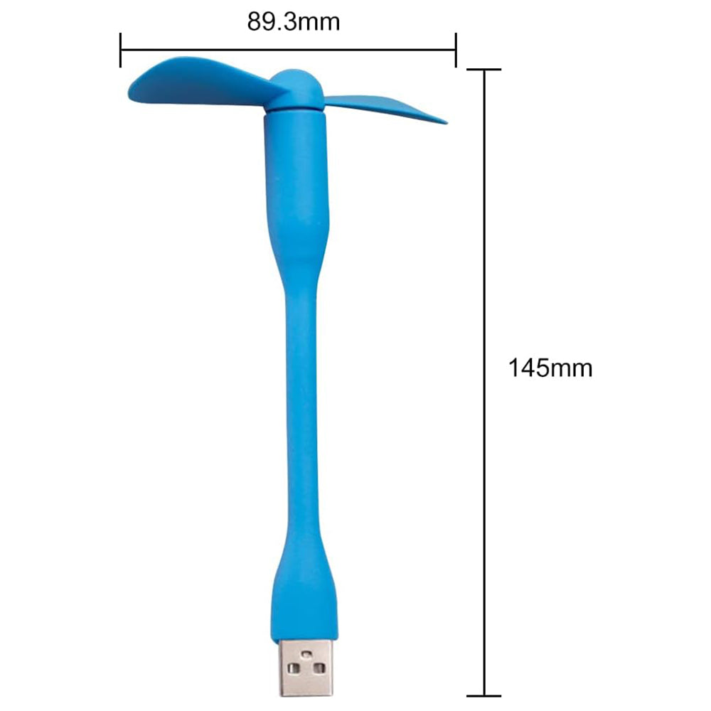 Ventilador USB Techsuit TUF1, Azul