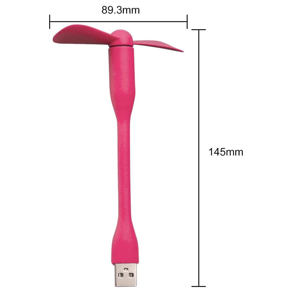Ventilador USB Techsuit TUF1, Rosa
