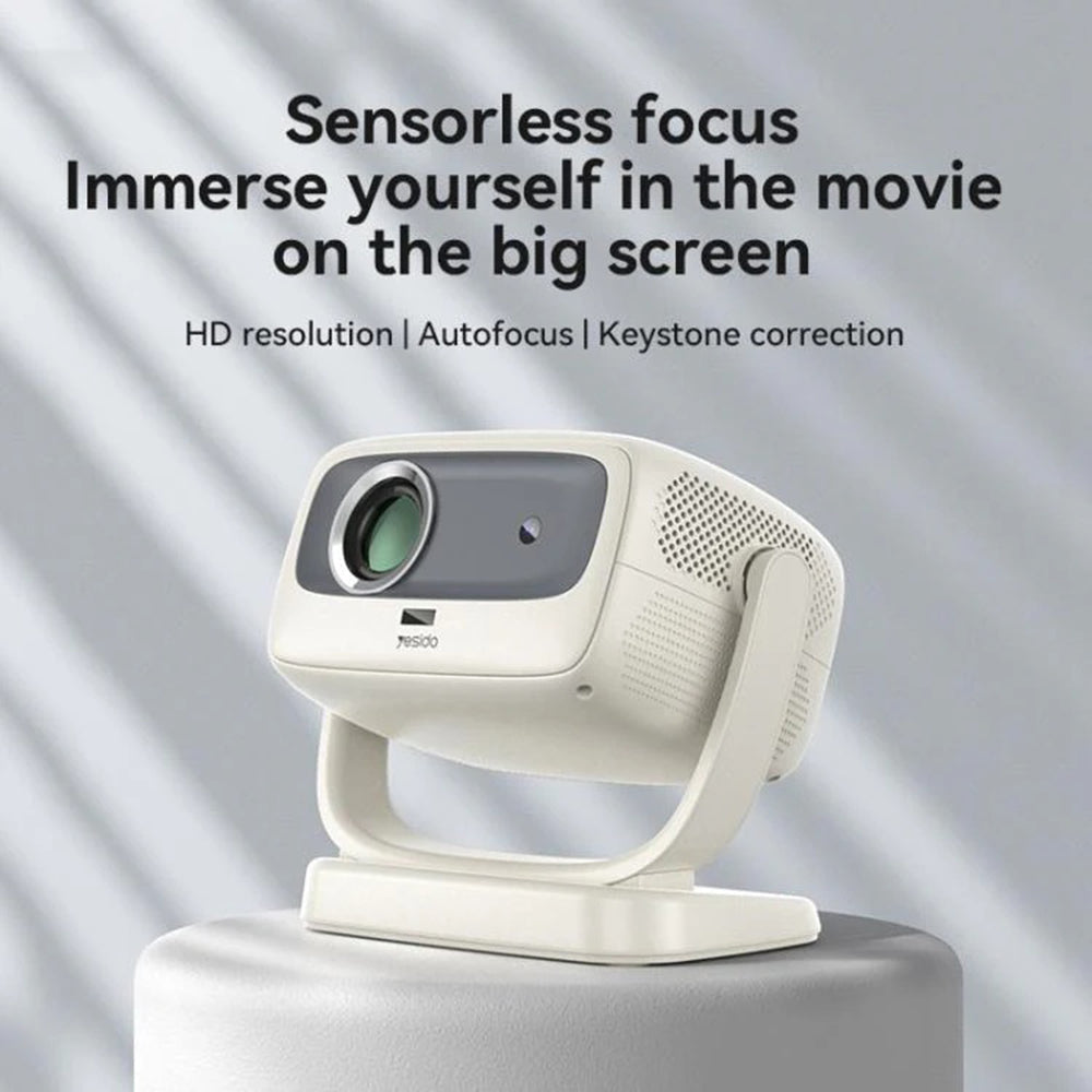 Videoproyector Yesido TV13, 720P, 190ANSI, Android 9.0, Blanco