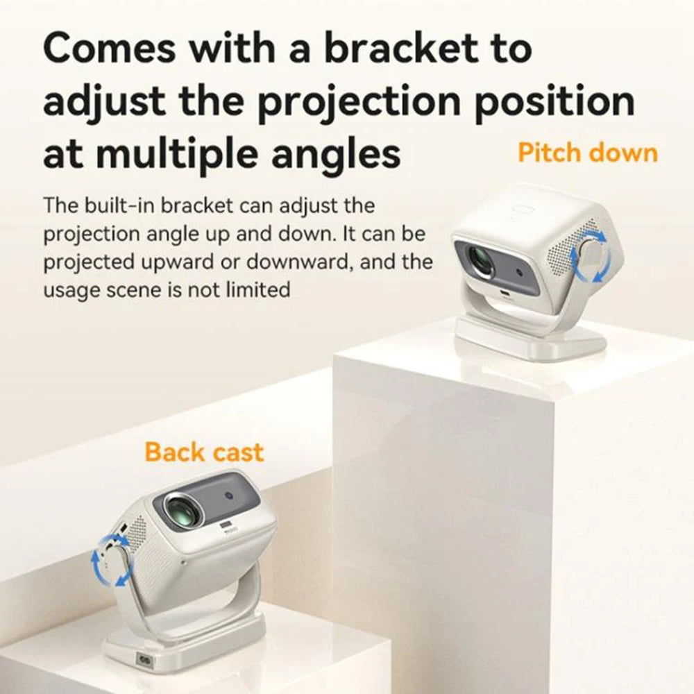 Videoproyector Yesido TV13, 720P, 190ANSI, Android 9.0, Blanco