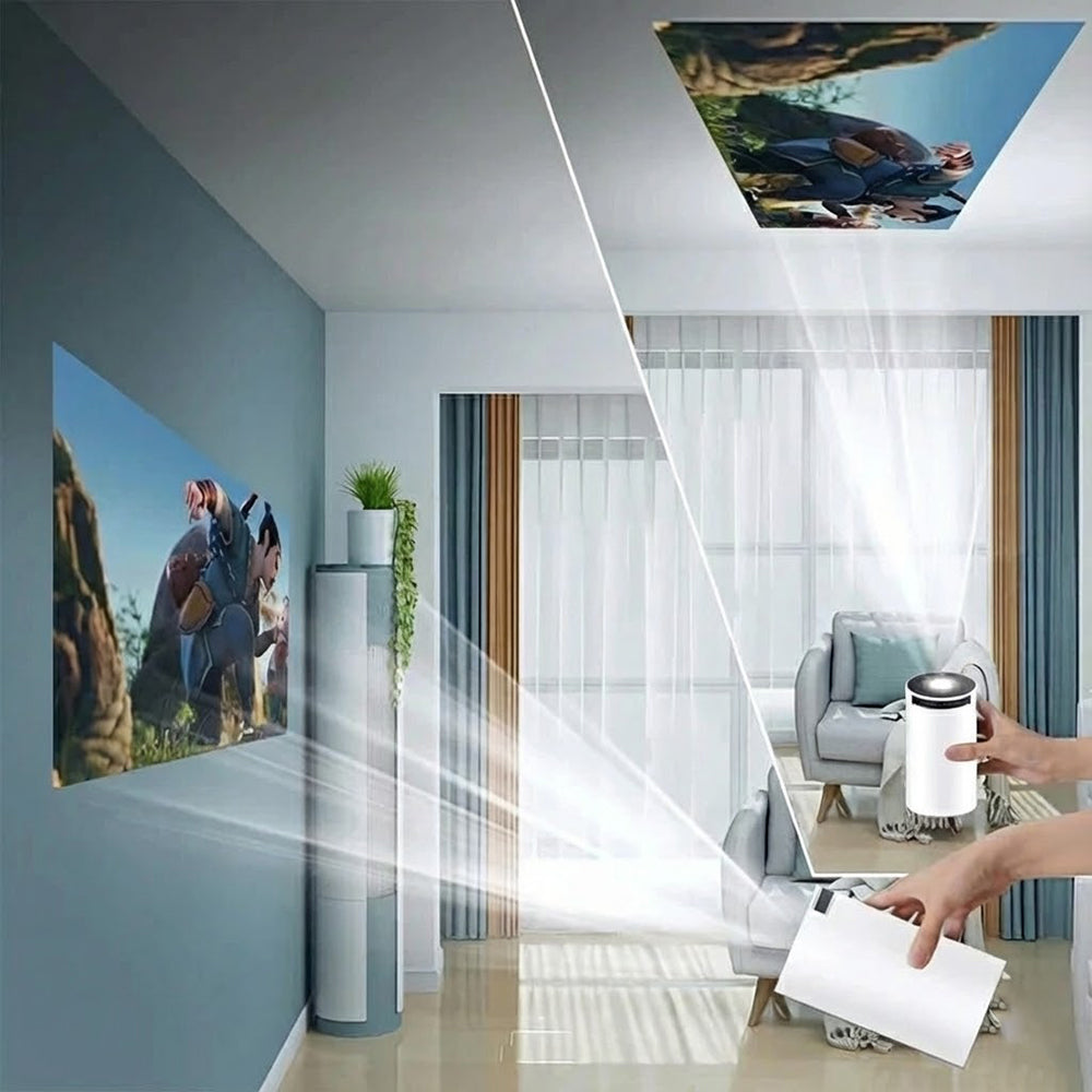 Videoproyector Yesido TV14, 720P, 120ANSI, Blanco