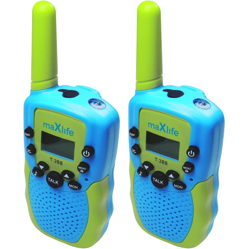 Walkie Talkie MaXlife MXWT-200, juego de 2 piezas, varios colores 